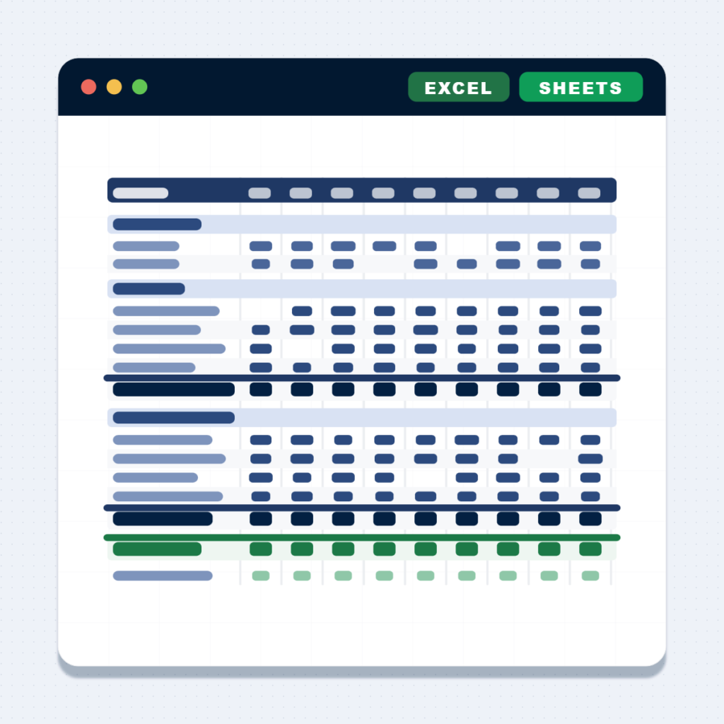 featured image graphic for the ecommerce business model product on Merchant Sheets.