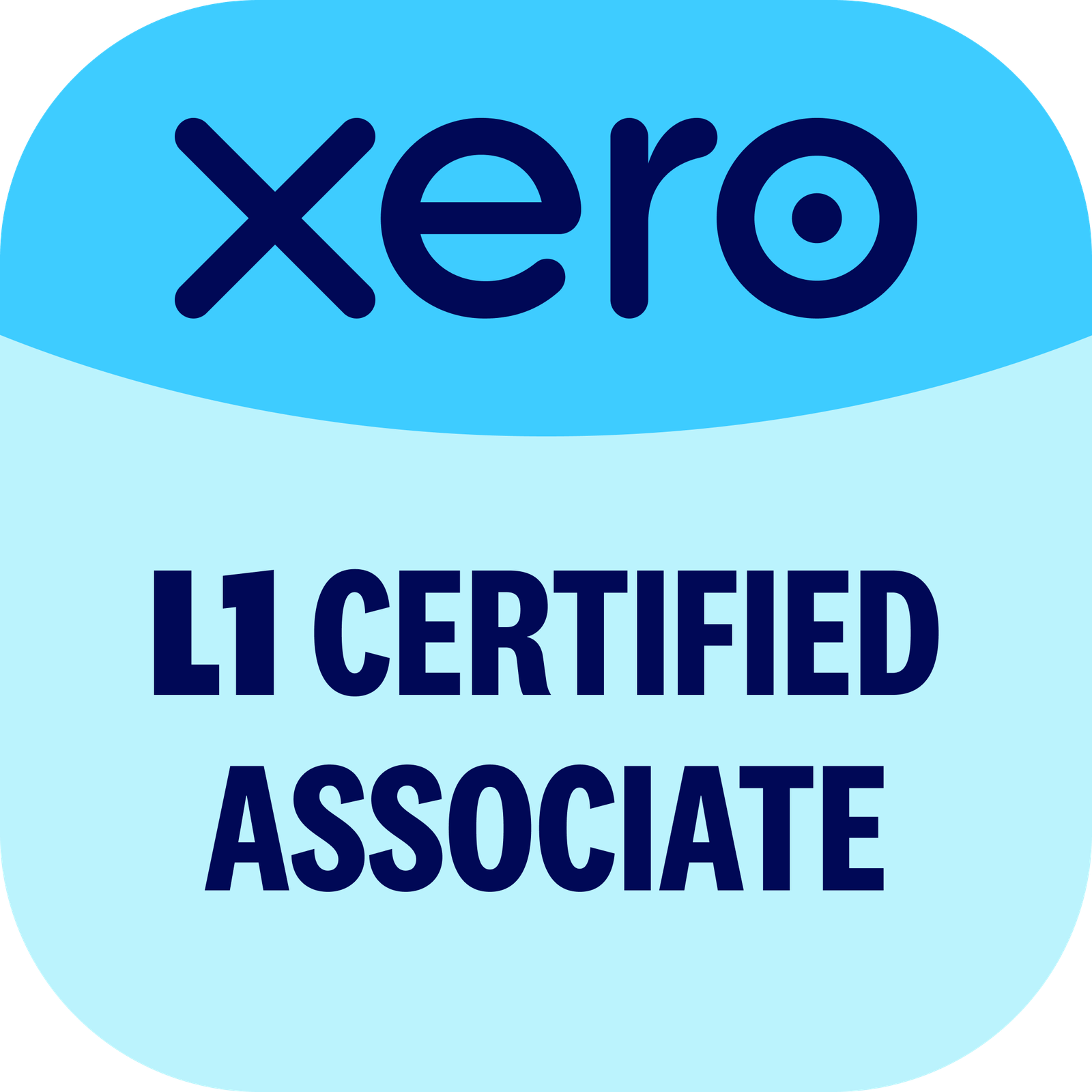 Xero L1 Associate badge