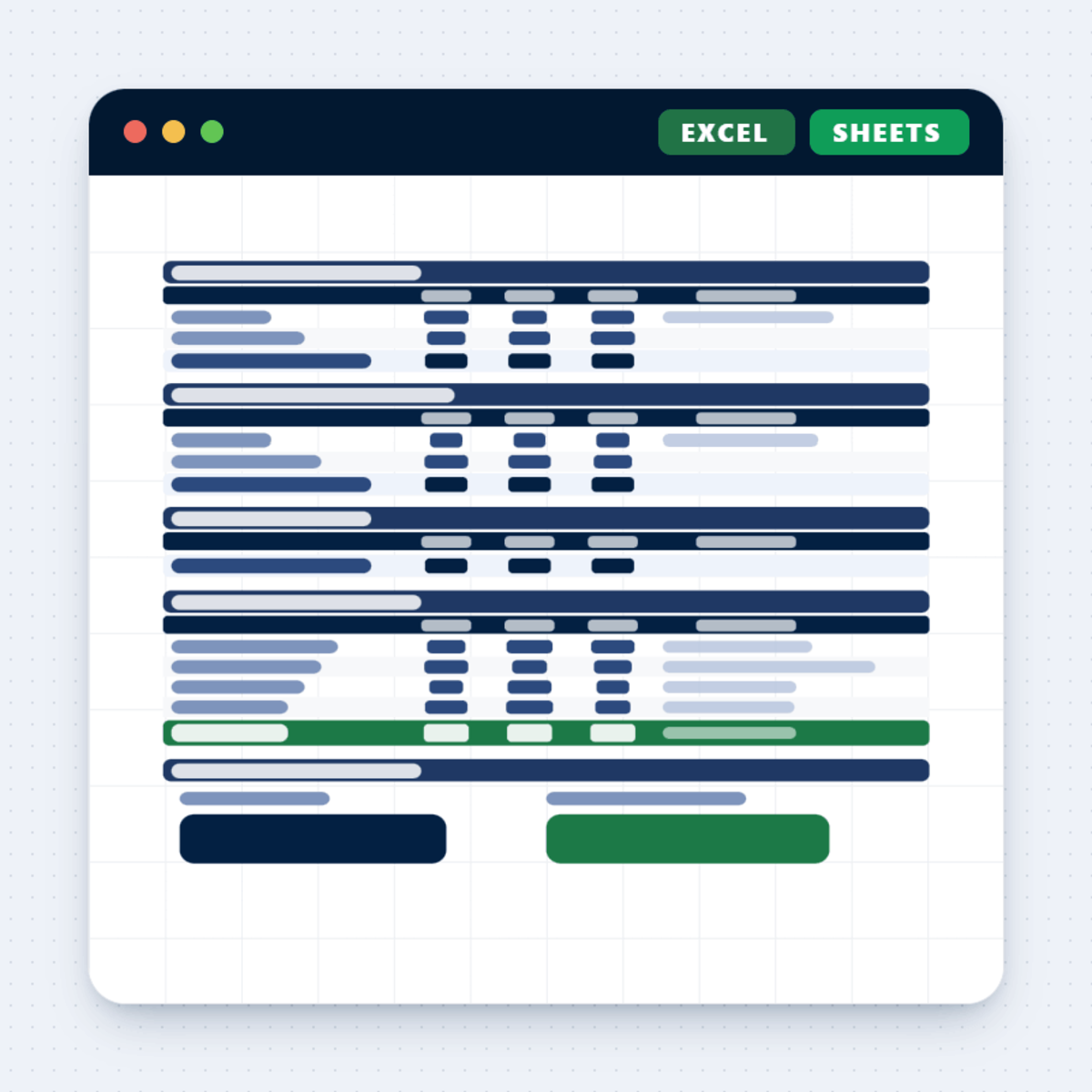 graphic representation of the Merchant Sheets ecommerce business valuation tool