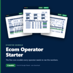 Merchant Sheets Ecommerce Operator Starter bundle