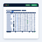 graphic representation of the Merchant Sheets Inventory Forecasting template