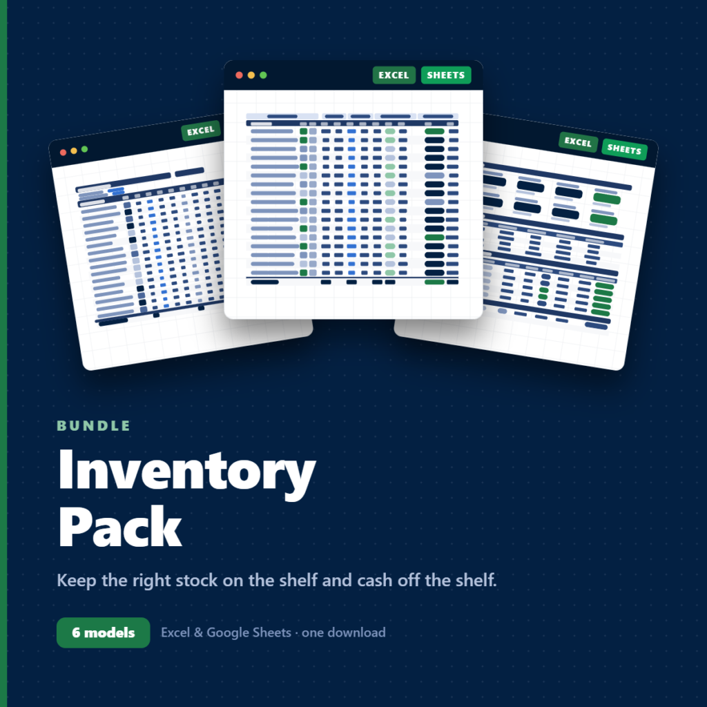 Merchant Sheets Inventory Pack bundle.