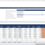 screenshot of the merchant sheets landed cost calculator template