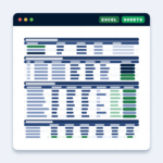 graphic representation of the multi channel reconciliation template from Merchant Sheets