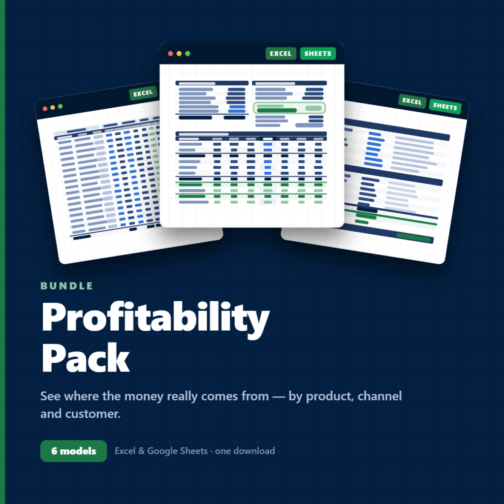 Merchant Sheets Profitability Pack bundle