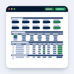 graphic representation of the Merchant Sheets vendor supplier scorecard template